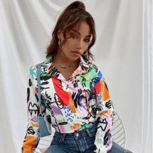 Colorful Tunic Blouse